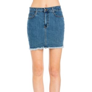 O2 Medium Wash Denim Mini Skirt Size S